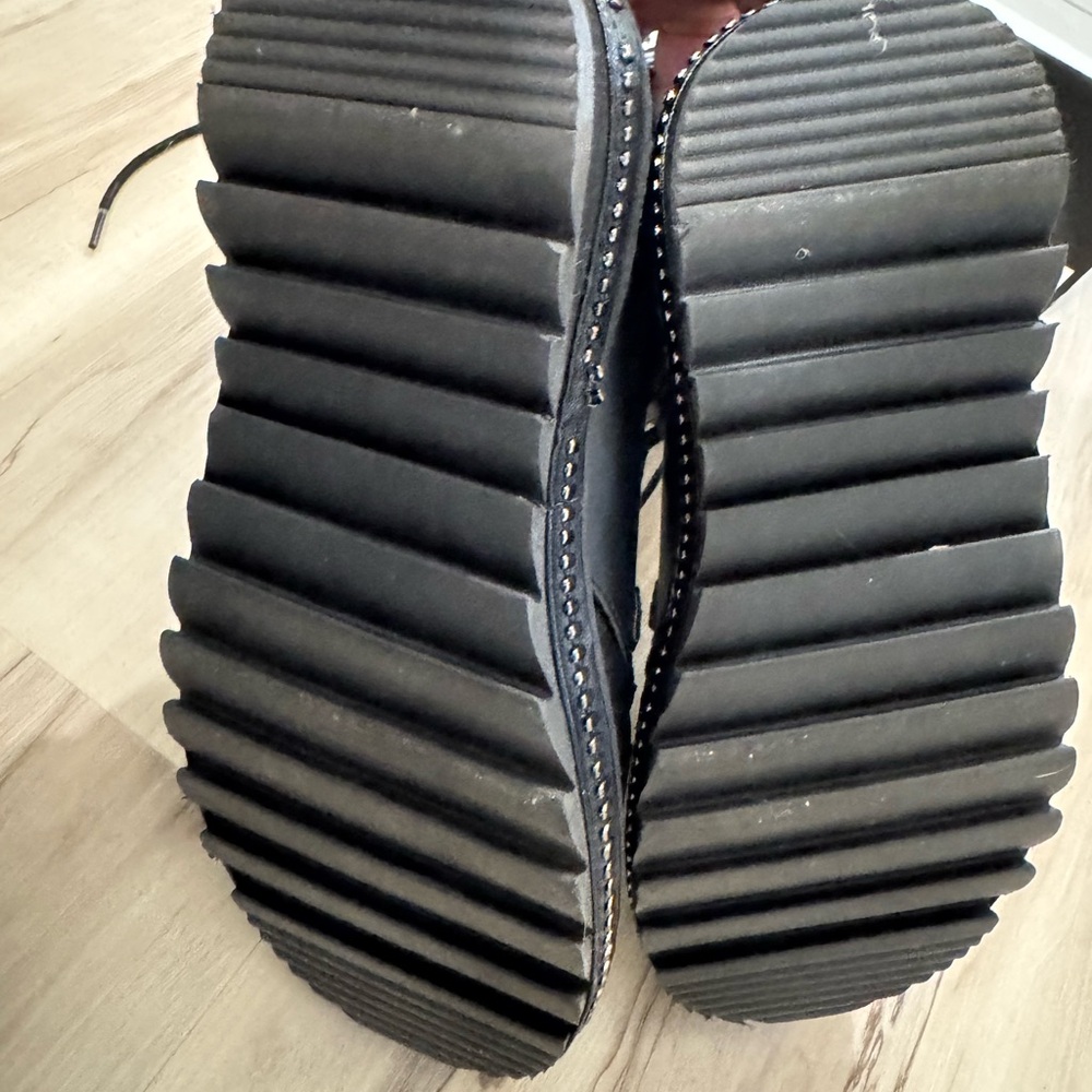 Gothic Zipper Platform Punk Lace Up Mid Calf Boots - Picture 13 of 13